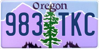OR license plate 983TKC