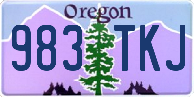 OR license plate 983TKJ