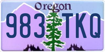 OR license plate 983TKQ
