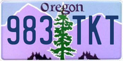 OR license plate 983TKT