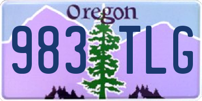 OR license plate 983TLG