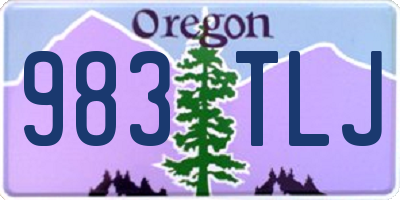 OR license plate 983TLJ