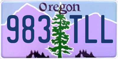 OR license plate 983TLL