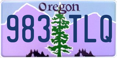 OR license plate 983TLQ