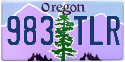 OR license plate 983TLR