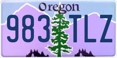 OR license plate 983TLZ
