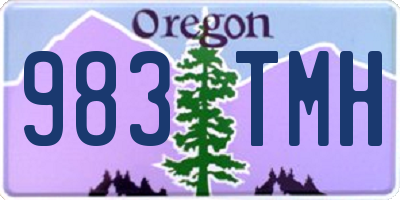 OR license plate 983TMH