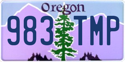 OR license plate 983TMP