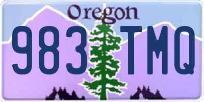 OR license plate 983TMQ