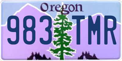 OR license plate 983TMR