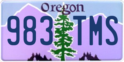 OR license plate 983TMS