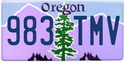 OR license plate 983TMV