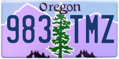 OR license plate 983TMZ