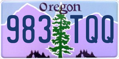 OR license plate 983TQQ