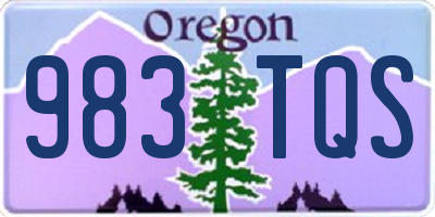 OR license plate 983TQS