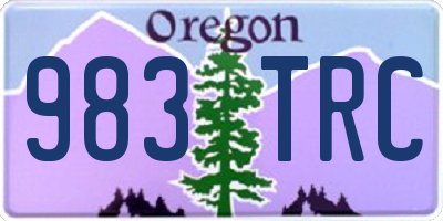 OR license plate 983TRC