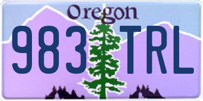 OR license plate 983TRL
