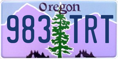 OR license plate 983TRT
