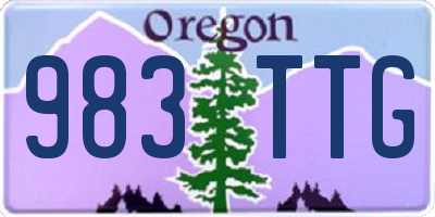 OR license plate 983TTG