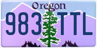 OR license plate 983TTL