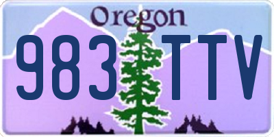 OR license plate 983TTV