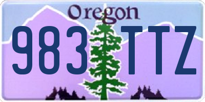OR license plate 983TTZ