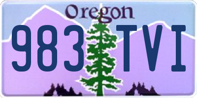 OR license plate 983TVI