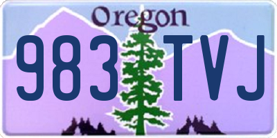 OR license plate 983TVJ