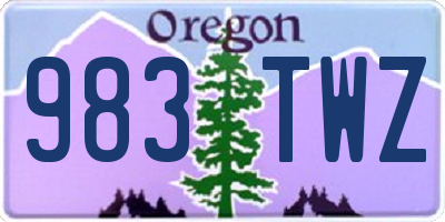 OR license plate 983TWZ