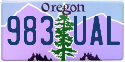 OR license plate 983UAL