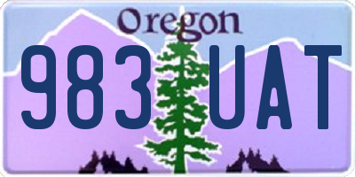 OR license plate 983UAT