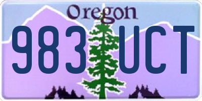 OR license plate 983UCT