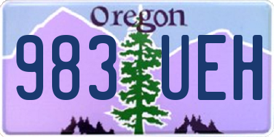 OR license plate 983UEH