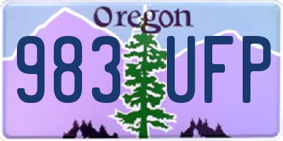 OR license plate 983UFP