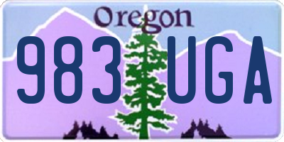 OR license plate 983UGA