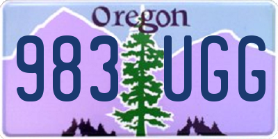 OR license plate 983UGG