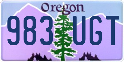 OR license plate 983UGT