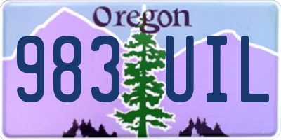 OR license plate 983UIL
