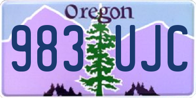 OR license plate 983UJC