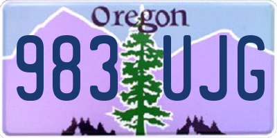 OR license plate 983UJG