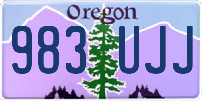 OR license plate 983UJJ
