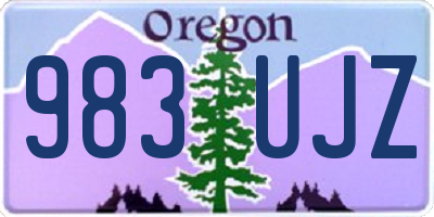 OR license plate 983UJZ