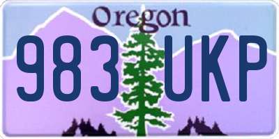 OR license plate 983UKP