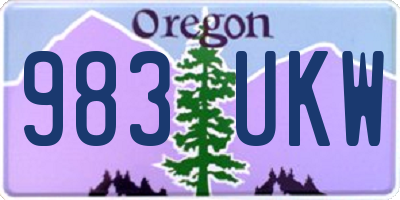 OR license plate 983UKW