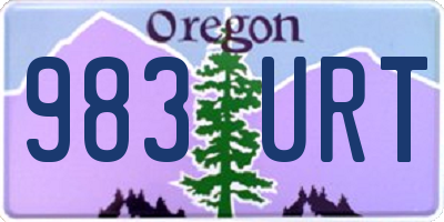 OR license plate 983URT