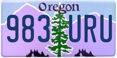 OR license plate 983URU