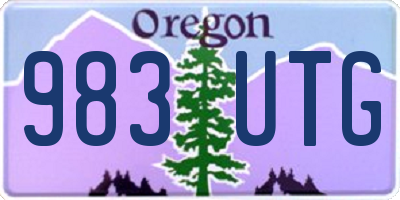 OR license plate 983UTG