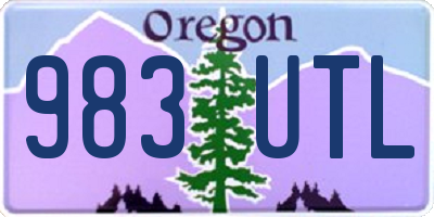 OR license plate 983UTL