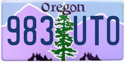 OR license plate 983UTO