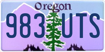 OR license plate 983UTS